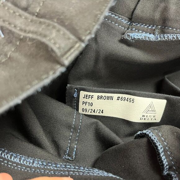 Blue Delta Custom Black Jeans USA Men's 35X27.5 Stretch Straight PF10 *Read - Picture 5 of 12